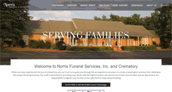 Desktop Screenshot of norrisfuneral.com
